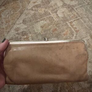 HOBO Tan Leather Clutch